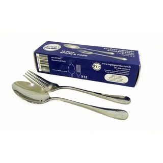 SB Stainless ช้อนส้อม สแตนเลส หนา 2.0 mm. ขนาด 18.5 cm รุ่น SF100 Pack 12 ชิ้น