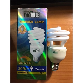 หลอดไฟ Dimmer Lamp Tornado 20W E27 แสงวอมไวท์ "BIOBULB"