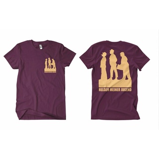 เสื้อยืดวินเทจOlsenbande เสื้อยืดคอกลม ผ้าฝ้าย 1 ชิ้น ลายฮีโร่ Burgundy M2 FB World Heritage วาฟเฟิล ของขวัญวันเกิด สําห