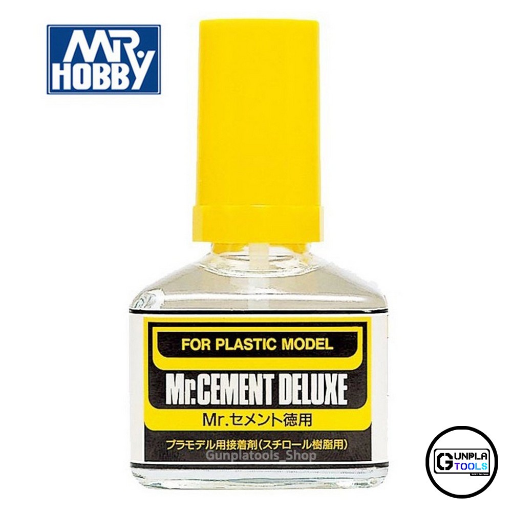 [ MR.HOBBY ] Mr.Cement deluxe 40 ml กาวสำหรับพลาสติกผสมเนื้อเรซิ่น