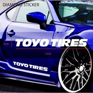 สติ๊กเกอร์ TOYO TIRES Toyo tires สติ๊กเกอร์โตโยไทร์ สติ๊กเกอร์ติดกระจก สติ๊กเกอร์ติดรถ รถซิ่ง สติ๊กเกอร