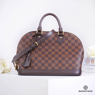 LOUIS VUITTON ALMA PM DAMIER WITH STRAP