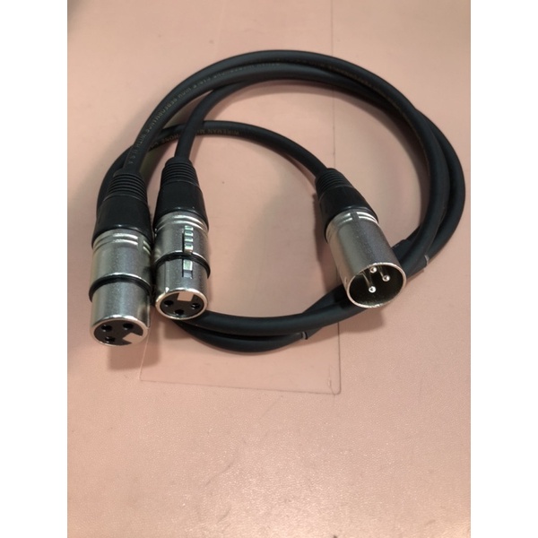 สายy-DMX-XLRผู้1-XLRเมีย2 yสายแบบBalanceทำจากสายชีลสเตอริโอยี่ห้อWireman