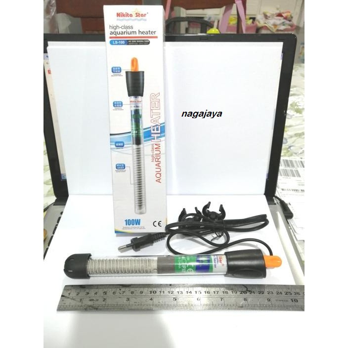 เครื่องทําความร้อนตู้ปลา เครื่องทําน้ําอุ่นตู้ปลา Nikita star Ls 100 nikita 100 วัตต์