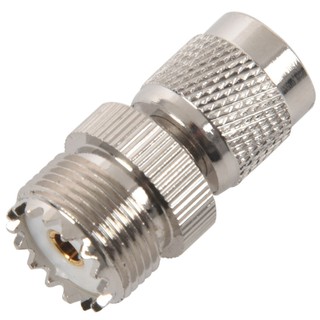 อะแดปเตอร์ TNC male to PL259 UHF Female Adapter connectorsas silverilver