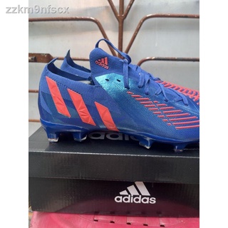 Kasut Bola Sepak Predator ขอบแซฟไฟร์ 1 Pack Fg Murah รองเท้าฟุตบอลกลางแจ้งรองเท้าผู้ชาย Unisex ฟุตบอล Cleats Free