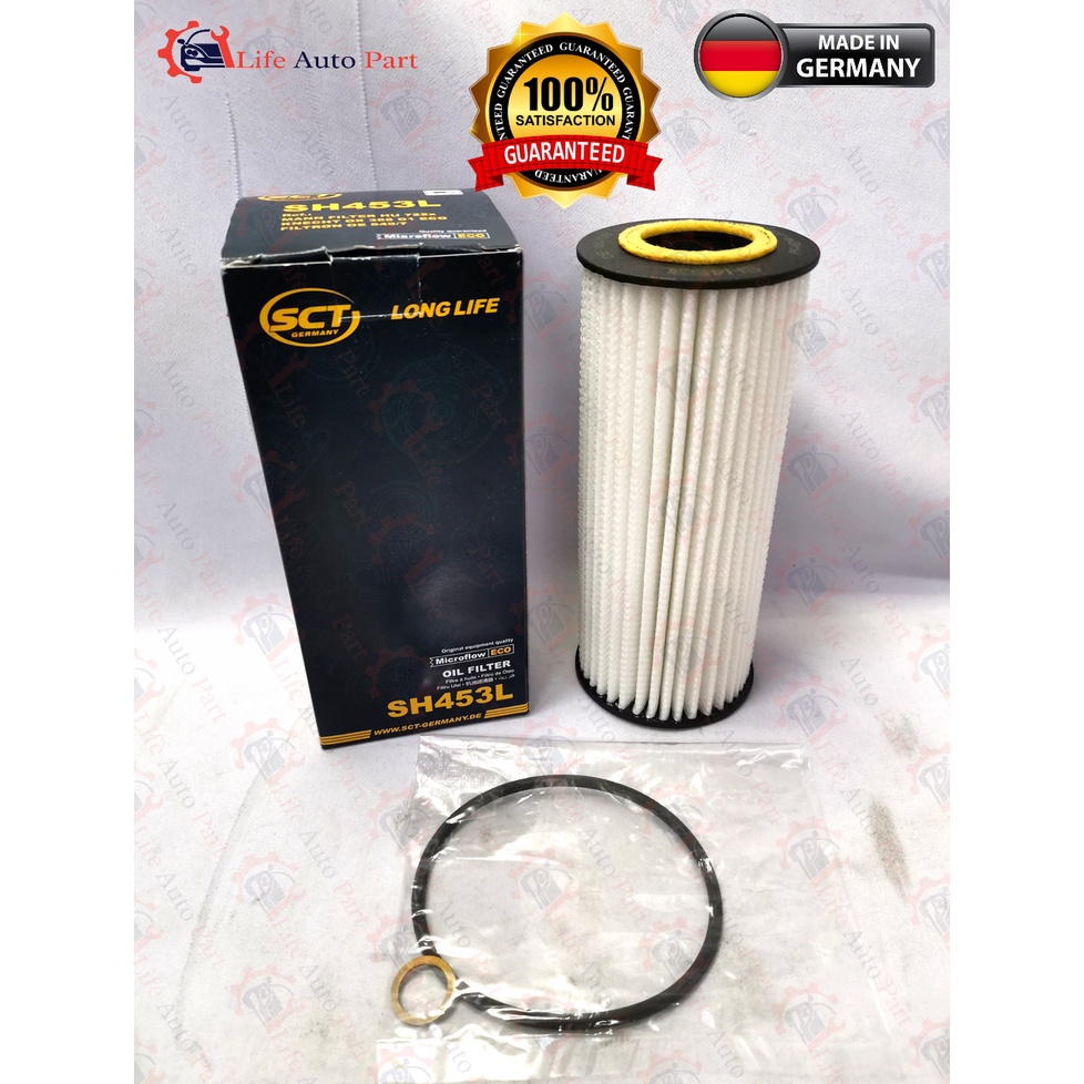 SCT GERMANY ALFA ROMEO BMW 1 BMW 3 BMW 5 BMW 7 BMW X3 FIAT CROMA LANCIA กรองน้ํามัน SH453L