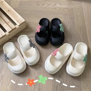 ส่งเร็ว🚚ส่งจาก ไทย【V200H】z.zstore แท้ size36-41รองเท้าแตะนุ่มนิ่มแต่งดอกไม้ พื้นนุ่มใส่สบายสไตล์เกาหลี