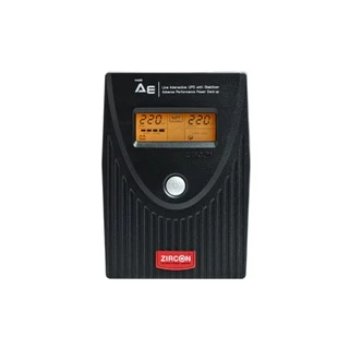ZIRCON AE 1000VA/550W Line Interactive UPS เครื่องสำรองไฟ เหมาะสำหรับโฮมออฟฟิศ รองรับอุปกรณ์ได้หลากหลาย