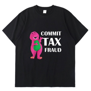 [S-5XL]เสื้อยืดแขนสั้น ผ้าฝ้าย 100% พิมพ์ลาย Commit Tax Fraud Lovers แฟชั่นฤดูร้อน สําหรับผู้ชาย