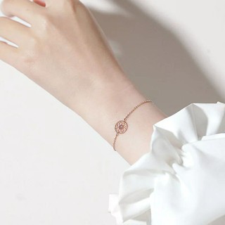 สร้อยข้อมือดอกทานตะวันสีโรสโกลด์ • Rose Gold Sunflower Bracelet