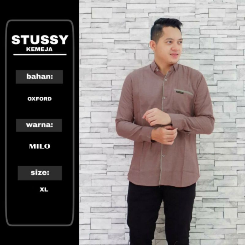 เสื้อแขนยาว KEMEJA Stussy LIST