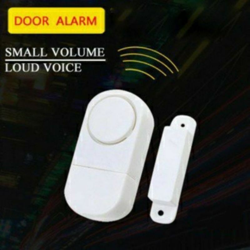 ระบบสัญญาณกันขโมย ไร้สาย กริ่งประตู Door ร้องเตือนระดับเสียง 90 dB+ถ่านในตัวเครื่อง