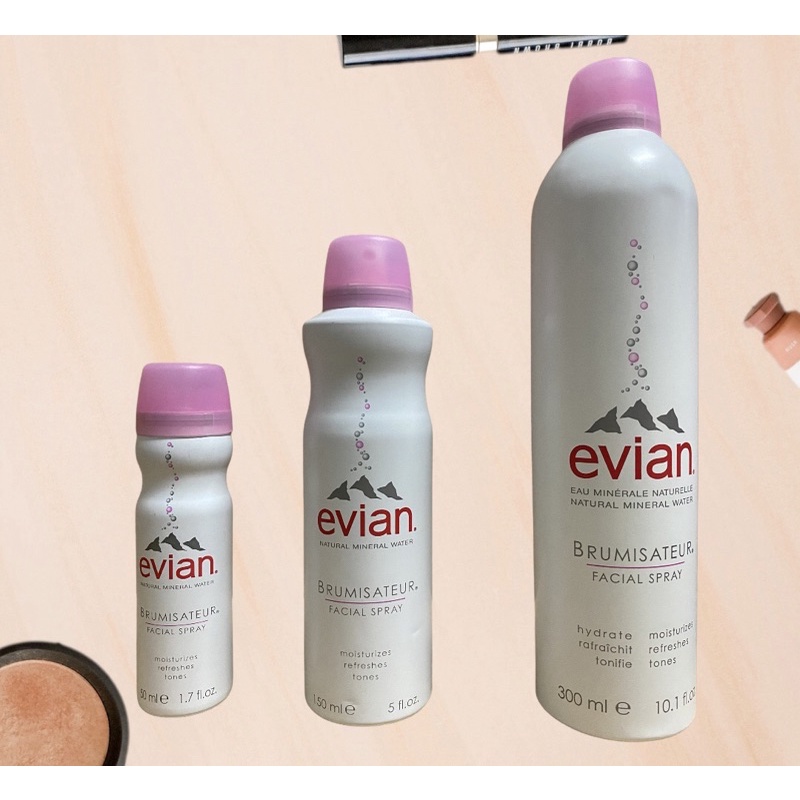 Evian เอเวียง สเปรย์น้ำแร่บำรุงผิวหน้า 50ml,150ml และ300ml