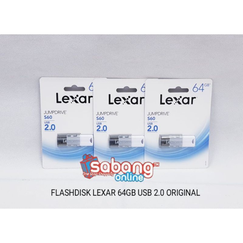 Flashdisk LEXAR 64GB Usb 2.0 / LEXAR 64GB Usb 2.0