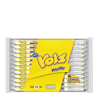 วอยซ์ วาฟเฟิลครันซ์ 23 กรัม แพ็คละ 12 ซอง Voices Waffle Crunch 23 grams, pack of 12 sachets