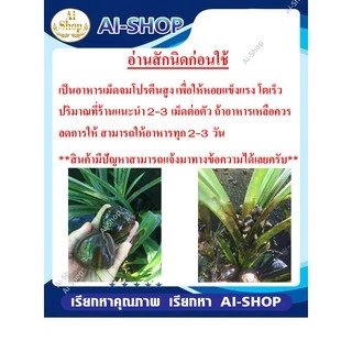 อาหารสำหรับหอย อาหารหอย สำหรับหอย หอยขม หอยโข่ง หอยโข่งนา หอยปัง หอยเชอร์รี่ ฟรีแคลเซียม 100g