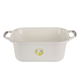 กะละมังเหลี่ยม PLIM 31x15 ซม. สีขาว SQUARE BASIN PLIM 31X15CM WHITE