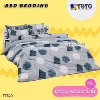 TOTO GOOD TT620 : โตโต้ ชุดผ้าปู + ผ้านวม ขนาด 90” x 97”  จำนวน 6ชิ้น