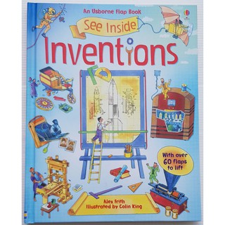 See inside Inventions เหมาะสำหรับ 6 ขวบ+  Board book กระดาษแข็งทุกหน้า with flaps