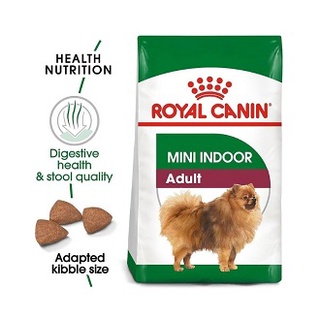 Royal Canin Mini Indoor Adult (500g) อาหารสุนัข เม็ดเล็ก สูตรสุนัขเลี้ยงในบ้าน สำหรับสุนัขโตพันธุ์เล็ก  (ขนาด 500 กรัม)