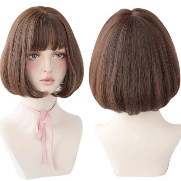 วิกบ๊อบสั้น วิกผม Calawigs ผมพรีเมี่ยม   ผมสั่้นบ๊อบงุ้มเข้า สินค้าสวยตามภาพ100% สินค้าส่งในไทย พร้อมส่ง