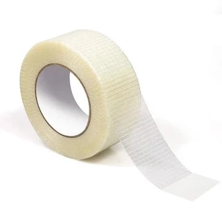 เทปใยสับปะรด Filament Tape ลายตาราง 50 เมตร