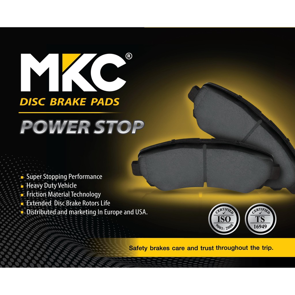 ผ้าเบรคหน้า หลัง MITSUBISHI ATTRAGE แอททราจ, MIRAGE มิราจ 1.2L ปี 2012-ON, ผ้าเบรค MKC มิตซูบิชิ - รูปที่ 3