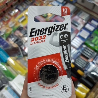 ถ่าน Energizer CR2032 Lithium 3V  แพคเดี่ยว จำนวน 1ก้อน ของใหม่ ของแท้บริษัท