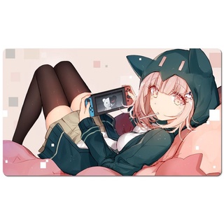 Danganronpa แผ่นรองเมาส์เซ็กซี่ - แผ่นรองโต๊ะเกมเมอร์ Chiaki Nanami - Ecchi Playmat