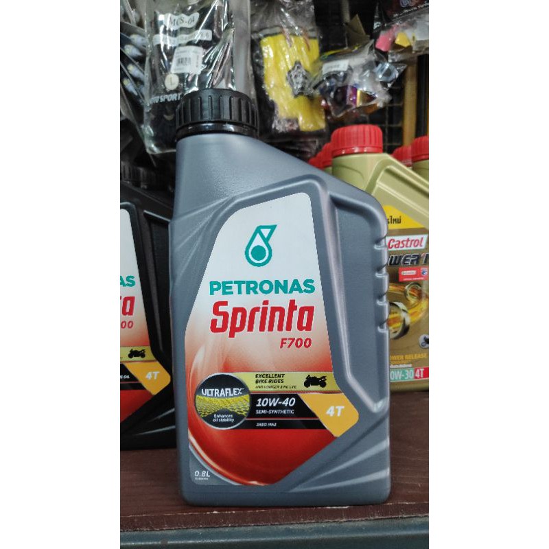 น้ำมันเครื่อง 4T ระบบหัวฉีด  PETRONAS F700 10W-40 0.8L/1 L