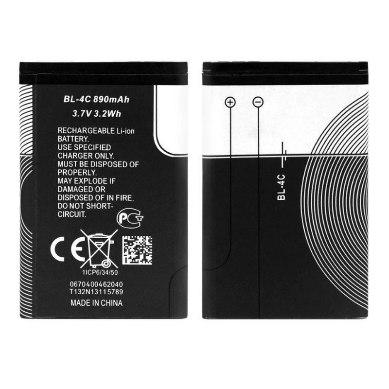 ความจุสูง890MAh BL-4C BL 4C แบตเตอรี่ลิเธียม BL4C ใหม่แบตเตอรี่ทดแทน ...