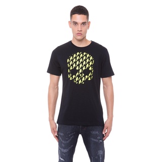 Hydrogen Flash Skull Tee (Black Yellow)