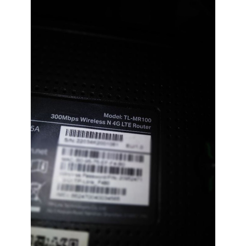 Tplink 4G LTE MR100 TP-LINK MR100 4G LTE Modem wifi ไร้สาย
