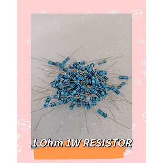 1 OHM 1W RESISTOR  30ชิ้น/1ชุด  สินค้ามีสต็อก พร้อมส่ง