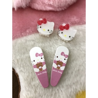 set กิ๊บหนีบผมและกิ๊บติดผม 2 คู่ Hello Kitty