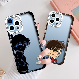 เคสซิลิโคนนิ่ม ลายโคนัน สําหรับ iPhone 13 Mini X XS XR lphone SE 2020 7 8