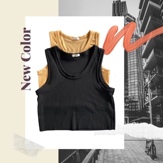 Cushy Tank Top เสื้อกล้าม ใส่สบาย เสื้อกล้ามชิลๆ - Yellow/black