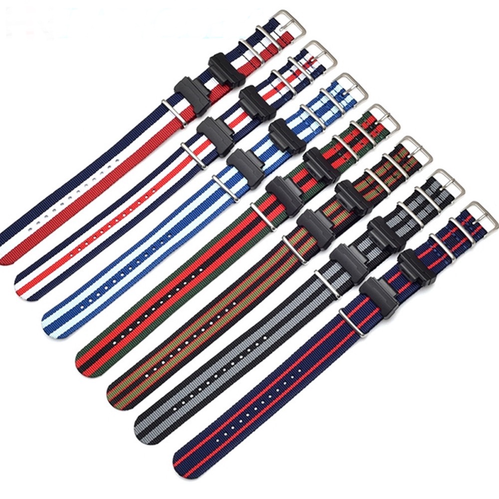 ไนลอนเปลี่ยนสายนาฬิกาสําหรับ Casio G-Shock GA-110/100/120/150/200/400 GD-100/110/120 DW-5600 GW-6900 สร้อยข้อมือสายคล้องคอ - รูปที่ 3