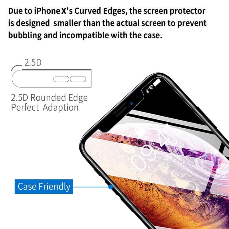 P&M iPhone X XR XS Max 8 / 7 / 6 / 6S Plus 4 5 SE 9H Scratch Resist Tempered Glass Screen Protectors
