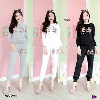 (7212) Set 2ชิ้น เสื้อแขนยาว+กางเกงขายาว