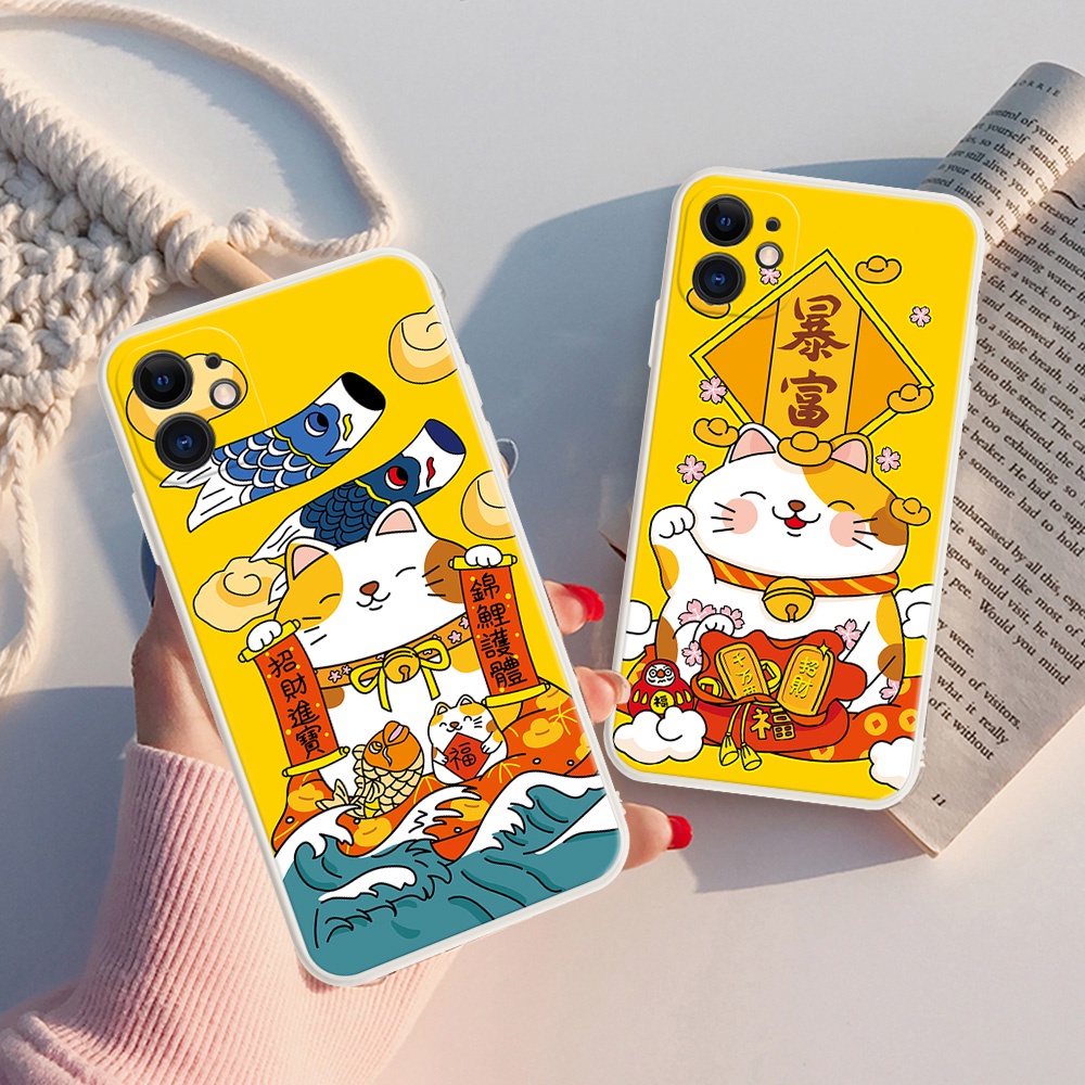 Infinix Note 10 11 Pro Hot 10 Play 10s 11s TPA Case Cute Cartoon Make A Ffortune Painted Phone Case For Tecno Camon 17 Pro 17P Spark 7 Pro Anti-drop Shockproof Pattern Back Shell #8