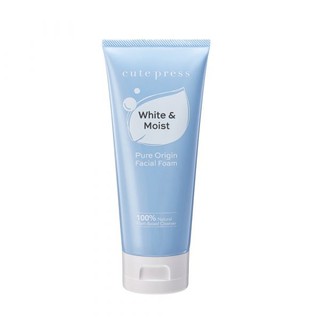 CUTE PRESS โฟมล้างหน้า PURE ORIGIN WHITE &amp; MOIST FACIAL FOAM