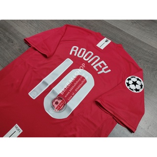 [Retro] - เสื้อฟุตบอล ย้อนยุค แมนยู Home เหย้า 2007/08 Final Moscow 2008 Full Option พร้อมเบอร์ชื่อ 10 ROONEY