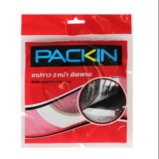 เทปกาว 2 หน้า ติดพรม PACK IN 12 มม. x 15 ม. 