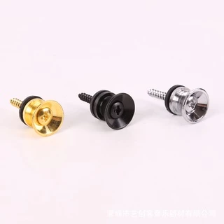【พร้อมส่ง】1 pcs สกรูล็อกสายคล้องกีตาร์ น็อตหูหิ้ว สี：ทอง เงิน ดำ นำไปใช้กับ สายลำโพงบลูทูธ แอมป์จิ๋ว