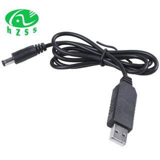 Usb 5 V To 12v 2 . 1 mm X 5 . 5 mm Dc Barrel ตัวผู้ Co