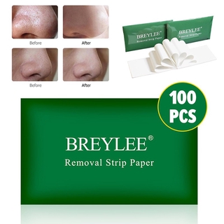 ♕สปอต ♕BREYLEE  กระดาษลอกสิวเสี้ยน 100 ชิ้น แผ่นแปะสิว กลางวัน&amp;กลางคืน/มาส์ก/มาส์กเท้า/มาส์กตา