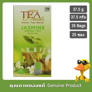 ชาเขียวกลิ่นมะลิ บรรจุกล่องละ 25 ซอง ซองละ 1.5 กรัม-Tea Trends Jasmine Green Tea 25 Bags