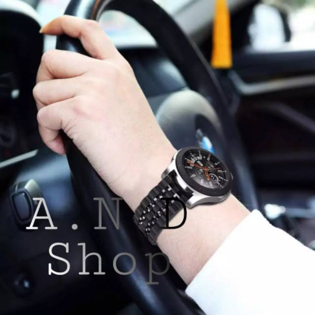 SAMSUNG GALAXY WATCH 46MM SM R800 สายสแตนเลส 7 BEAD BEADS WATCH BAND WATCH STRAP